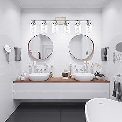 Wanluce 6 Light Track Lighting Kit - Brushed Nickel