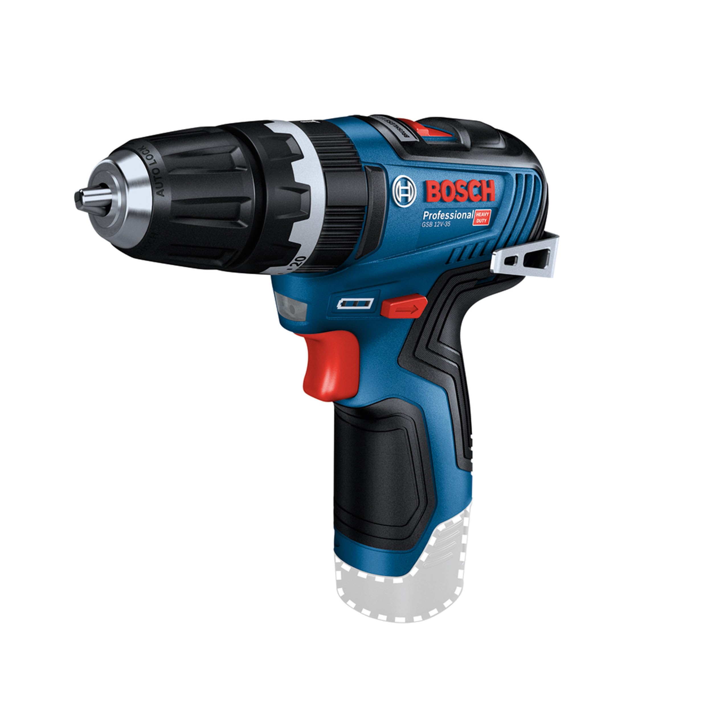 Bosch Professional 12V System GSB 12V-35 Cordless Combi Drill (max. Torque of 20/35 Nm, excluding Rechargeable Batteries and Charger, in L-BOXX 102)