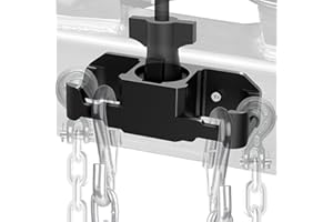 WOLFWILL Trailer Chain Holder, Aluminum Travel Trailer Accessories,7 Way Pin Trailer Plug Holder Cover,Heavy Duty Towing Organizer for Travel Trailer RV Camper