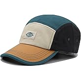 Clakllie Multicolor Men's 5 Panel Hat Cotton Curved Brim Baseball Cap Moisture Wicking Dad Running Hat Hip Hop Bike Board Cap