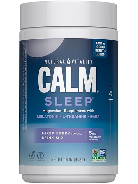 NATURAL VITALITY CALM SLEEP MELATONIN AND MAGNESIUM 16OZ...