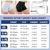 Runmeihe Women’s High Waisted Hot Shorts Anti Chafing Yoga Gym Running view 3