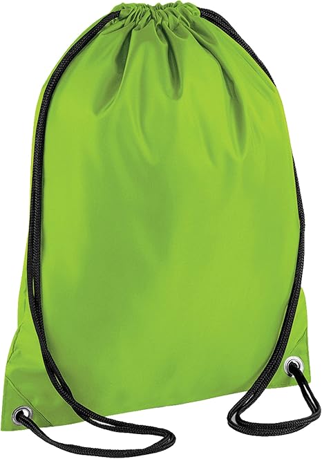 lime green drawstring bag