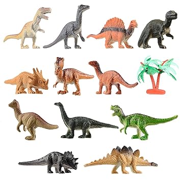 TOYMYTOY Mini Dinosaurier Spielzeug Set Dinosaurier Figuren für Kinder Ausbildung, 12 Stück