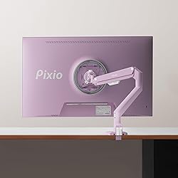 Pixio PS1S Wave Pink Single Monitor Arm Stand Desk