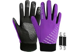 Kids Winter Gloves 1 Pair, Kids Bike Gloves for Boys Girls Running Cycling, Bike Football Gloves Kids with Glove Clip