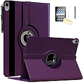 JYtrend Case for iPad A16 11-inch (11th Gen 2025), for 2022 iPad 10th Generation 10.9 inch, Rotating Stand Smart Magnetic Cover for Model A3354 A3355 A3356 A2696 A2757 A2777 (Purple)