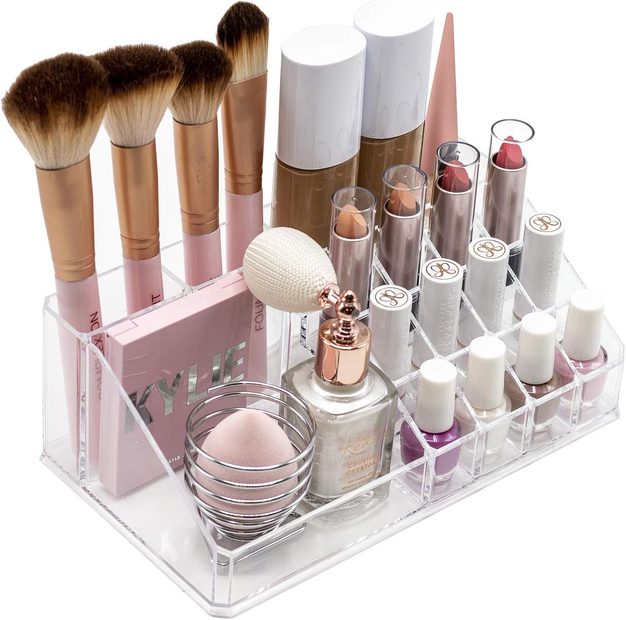 Sorbus Cosmetic Makeup and Jewelry Storage Case Tower Display Organizer - Spacious Design - Great for Bathroom, Dresser, Vanity and Countertop (Clear): Home Improvement