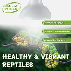 REPTI HOME Reptile Heat Lamp Bulbs, Simulate