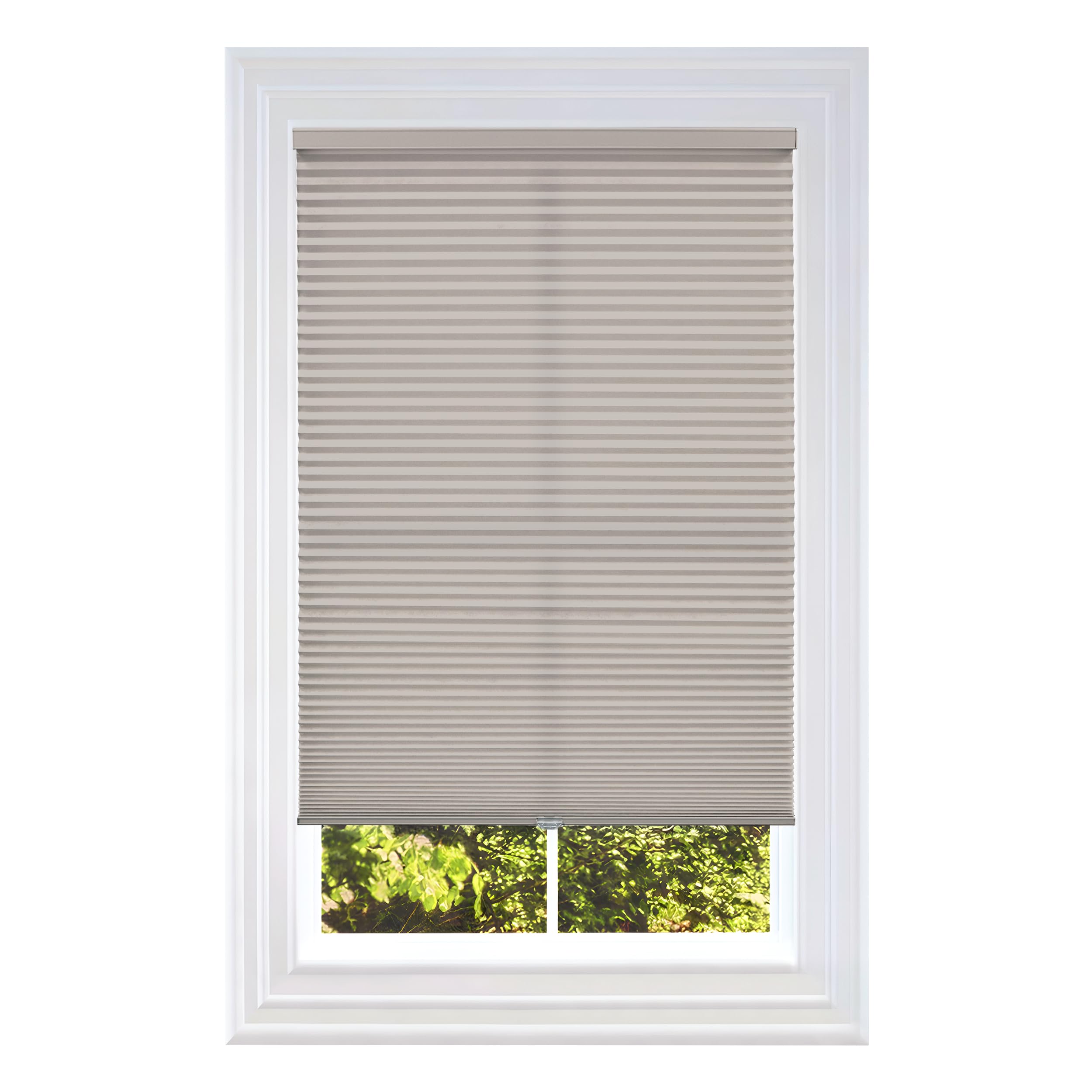 BlindsAvenue Cellular Honeycomb Cordless Shade, 9/16" Single Cell, Light Filtering, Sticks & Stones, Size: 33" W x 48" H Image