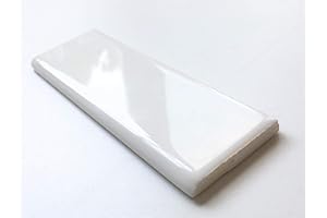 2x6 White Bullnose for Squarefeet Depot 3x6 or 4x4 Wall Tile
