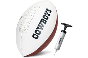 Franklin Sports NFL Autograph Football - Official Size White Panel Souvenir Football for Autographs + Signatures - NFL Team Fan Shop Memorabilia