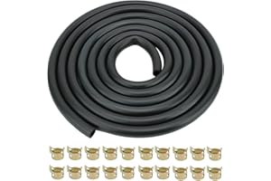 Wetenex 10 Feet 5/16 Inch ID Fuel Line Fuel Gas Line for Kawasaki Kohler Brigs & Straton Honda Predator Generac Engines Motorcycle Snow Blowers ATV with 20 Clamps (7.5mm) Fuel Line