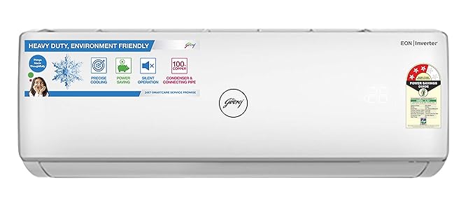 Godrej 1.5 Ton 3 Star Inverter Split AC (Copper GIC 18WTC3-WSB White)