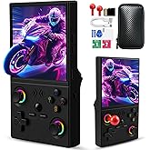 UYTGXEN XF40V Retro Handheld Game Console with 2*Detachable Long Joysticks, 4.0-Inch HD IPS Screen Retro Gaming Console, Preloaded Classic Games with Multiple Emulator, Pocket Video Gaming