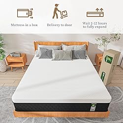 JEEKEA Full Size Mattress, 10 Inch Innerspring