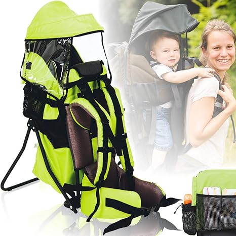 Porte Bebe Avec Auvent Toit De Pluie Ultra Leger Amazon Fr Bebes Puericulture
