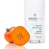 Mirai Clinical Natural Deodorant, Nonenal&reg; Odor Eliminator, Unscented, 75g | Japanese Persimmon Extract, Full-Body Use, Aluminum, Fragrance, and Paraben Free Deodorant for Men and Women