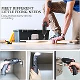 MYMULIKE 48 in 1 Cordless Electric Screwdriver Drill 90 Deg Rotated LED Light view 5