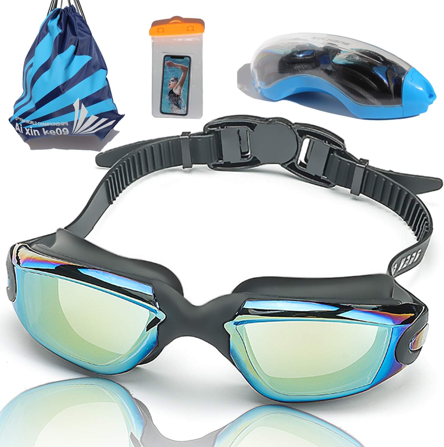 Swim Goggles Swimming Goggles for Men Women Adult Kids Child Youth Unisex