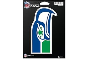 UNIQUELY ORIGINAL STORE Uniquely Original NFL Football Seattle Seahawks Retro Logo 5" x 7" Vinyl Die-Cut Decal - Car/Truck/Home Accessory