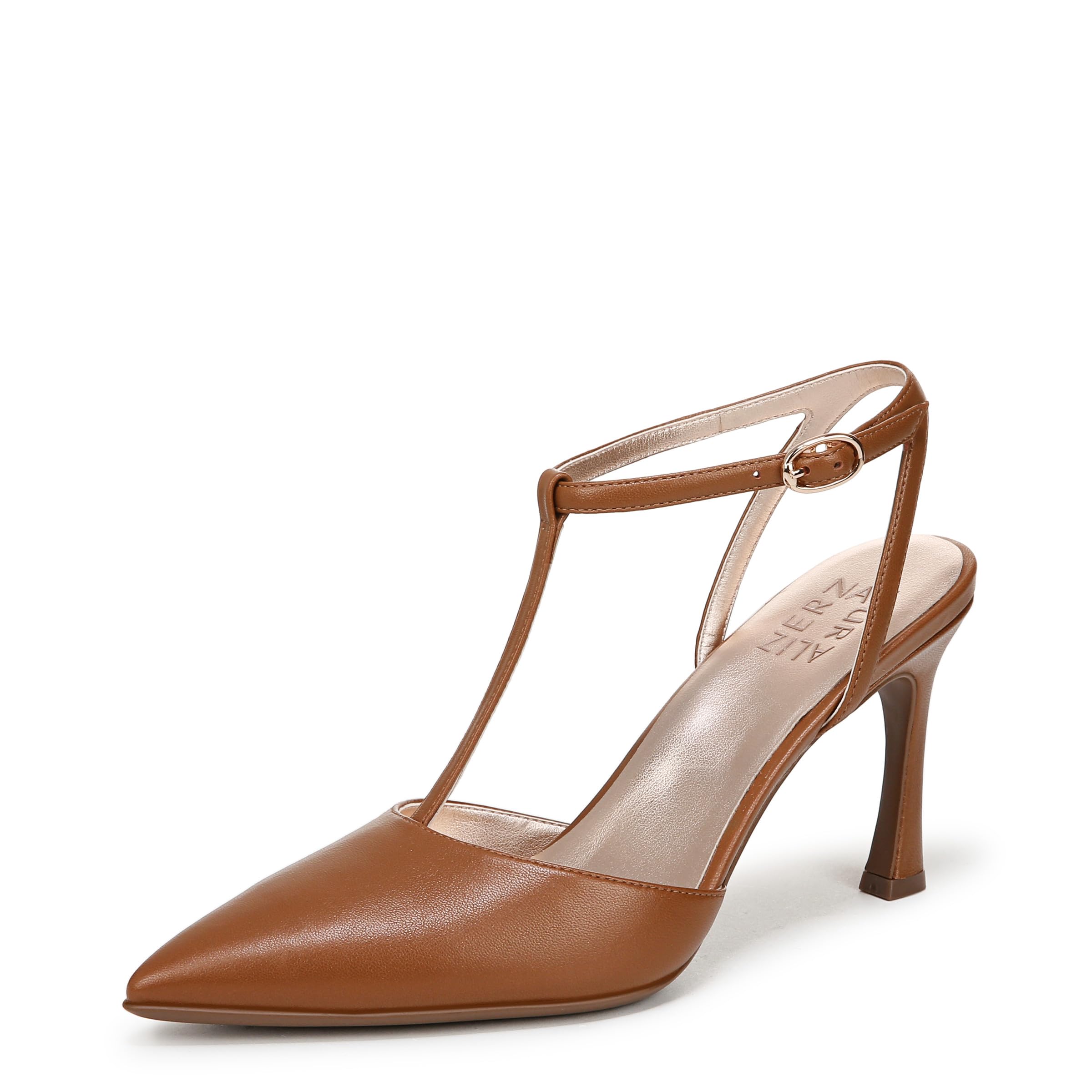 Naturalizer Womens Astrid Pump English Tea Leather 6.5 M