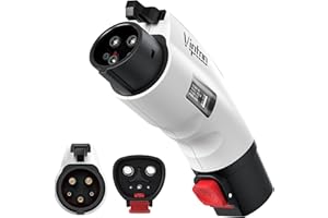 VIPTOO for Tesla to J1772 Adapter with Screen Display [Only to J1772], 60Amp 250V Converter with Press-Lock, Compatible with Tesla Charger Connectors, Destination/Mobile Chargers