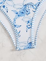 Fanuerg Women's Triangle Bikini Sets O Ring Linked