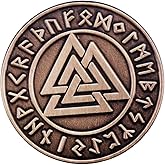 Valknut Knot Viking Norse Rune Symbol Thor Odin 1.1" Enamel Pin Badge