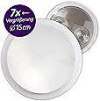 Specchio Rotondo Cromato Con Ingrandimento 7x 10 Cm