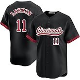 Custom Mens/Women/Youth Cincinnati Baseball Stitched T-Shirt for Sports Fan