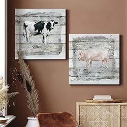 Renditions Gallery Farmhouse Collage Cow and Pig