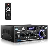 Cybrosol AK45 Stereo Audio Amplifier,300W Home 2 Channel Wireless Bluetooth 5.0 Power Amplifier System, Home Amplifiers FM Radio, USB, SD Card, with Remote Control Home Theater Audio Stereo System