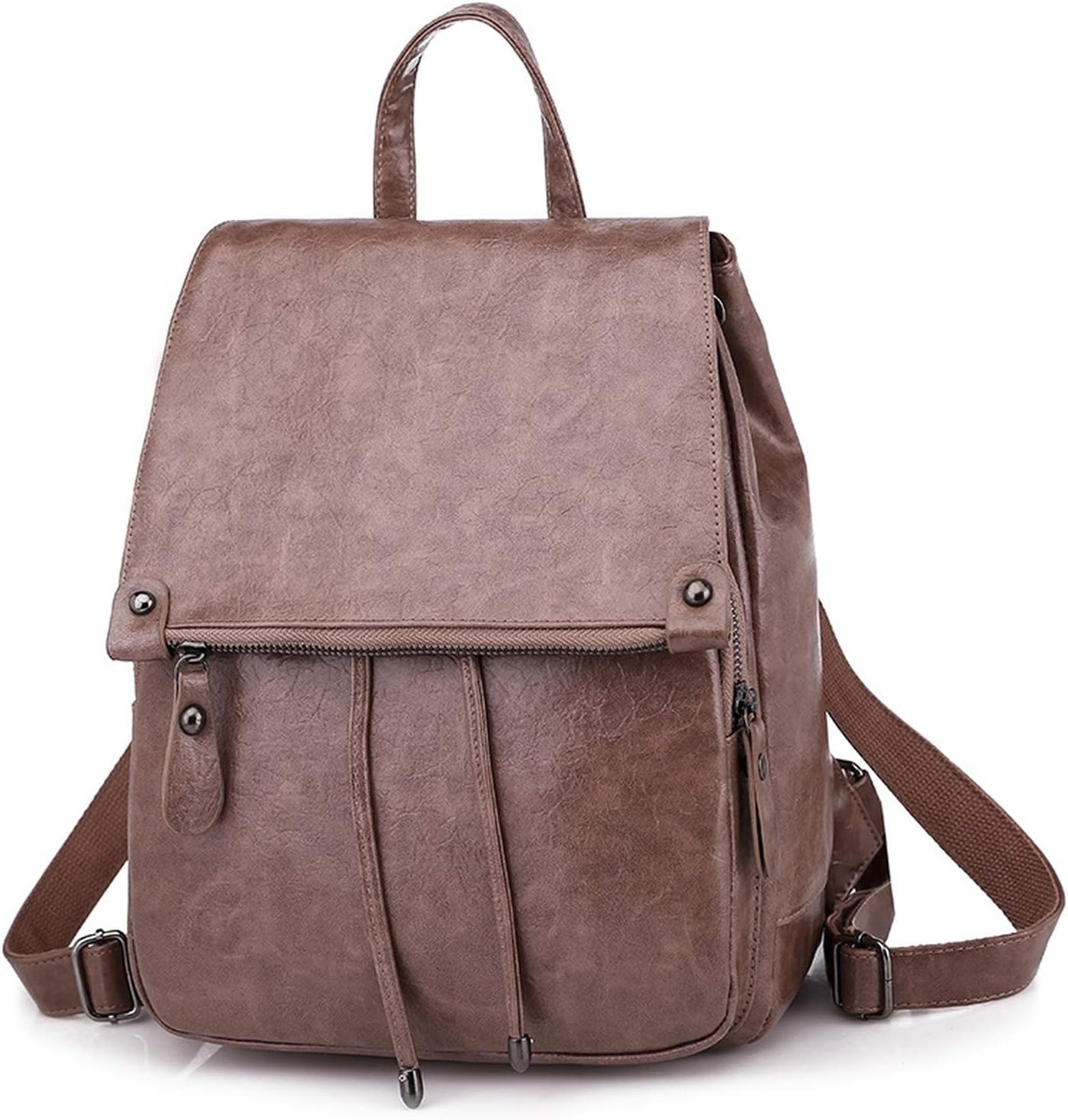 Women's Backpack DamenLederRucksack, Damen, Schulranzen für Jugendliche, Mädchen