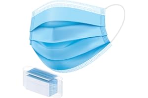 Disposable Face Mask, 50 Pack, Non-woven 3-Ply with Ear Loops