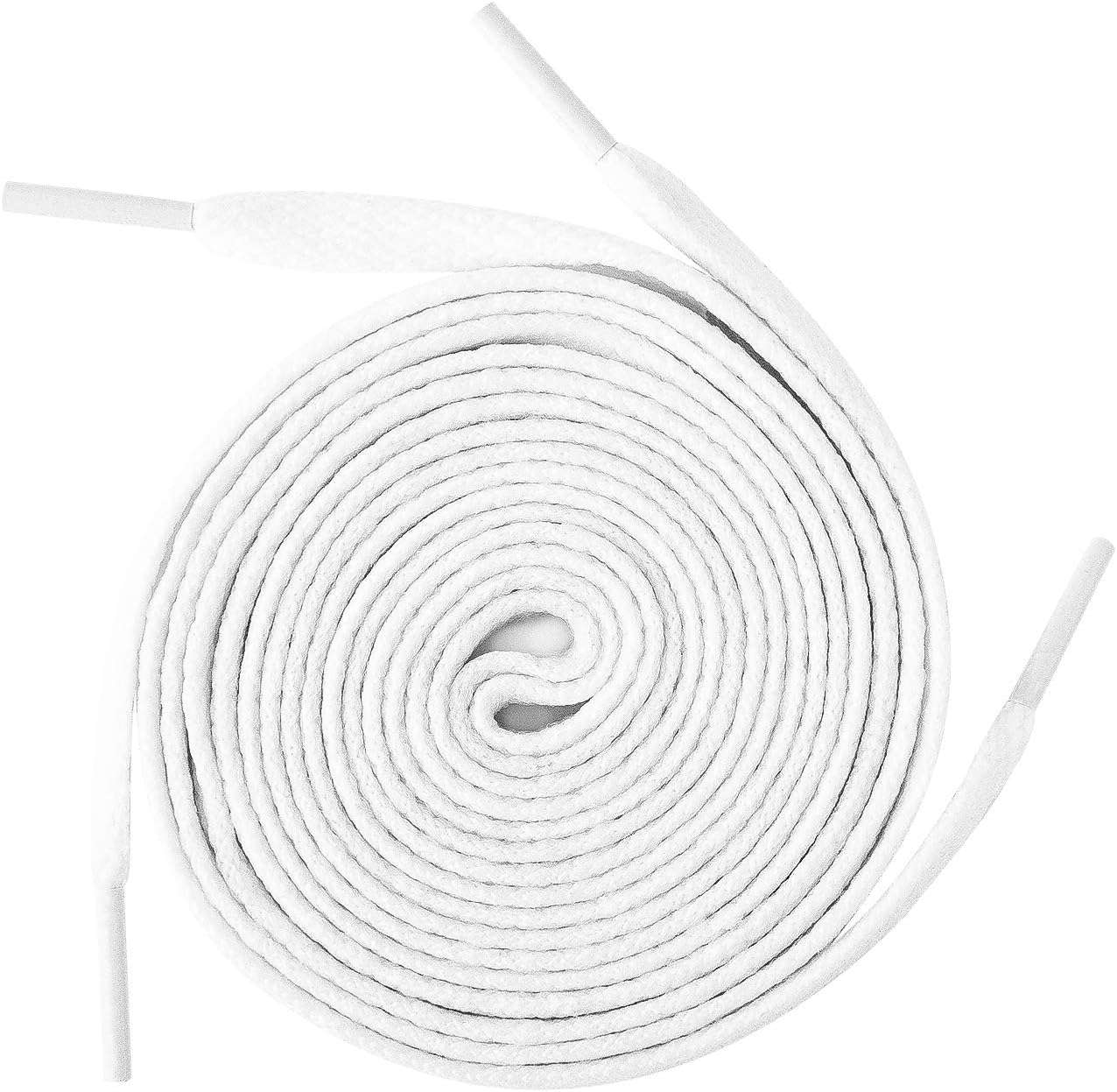 FILWOShoe Laces Flat Trainer Shoelaces - [1 Pair, 2 Pairs, 3 Pairs (Wide 9MM)] Flat Trainer Shoes Laces Working Shoelaces Replacements, Sneakers Lace Men Women Adults Kids Laces