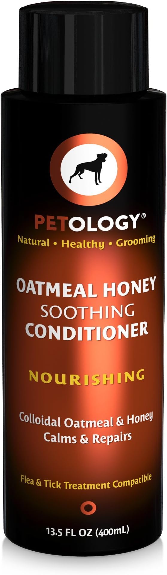Conditioner For Dogs - Colloidal Oatmeal & Honey Nourishes & Replenishes - Soothing To Calm Irritated Skin - Creamy Vanilla & Honey Scent - 13.5 oz