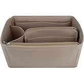 NOTAG Purse Organizer Insert,Felt Bag Organizer with Zipper Bag for Handbags Tote Organizer Shaper