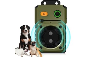 NODTY Anti Barking Devices, Auto Dog Bark Deterrent Devices with 3 Levels, Rechargeable Dog Silencer Sonic Barking Deterrent, Ultrasonic Bark Box Bark Control Devices Indoor/Outdoor Safe for Dog & People