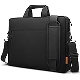 ZYB Waterproof 17 Inch Laptop Bag 17.3 Inch Briefcase,Laptop Case 17 17.3 Inch Sleeve Messenger with Shoulder Strap for 17 Inch Notebook Lenovo Dell HP ASUS Acer etc 17" Laptop Carrying Case Men-Black