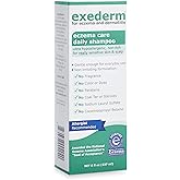 Exederm Shampoo for Eczema & Seborrheic Dermatitis, 8 Fl Oz, Ultra Sensitive Non-Irritating Formula, Daily Hair Care for Dry, Irritated, Flaky and Itchy Scalp, Hypoallergenic, Paraben & Sulfate Free