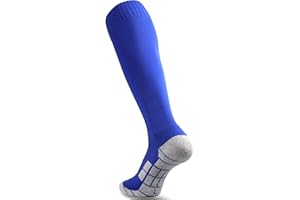 CWVLC Soccer Socks (1/3/5 pairs) Team Sport Knee High Socks for Adult Youth Kids