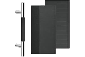 Homakover Door Handle Cover for 4.25 in Commercial Business Door, Front Door Handles, Outdoor Vertical Doorhandles, No More Hot Door Handles, Perfect for Business Door That Faces West (2, Black)