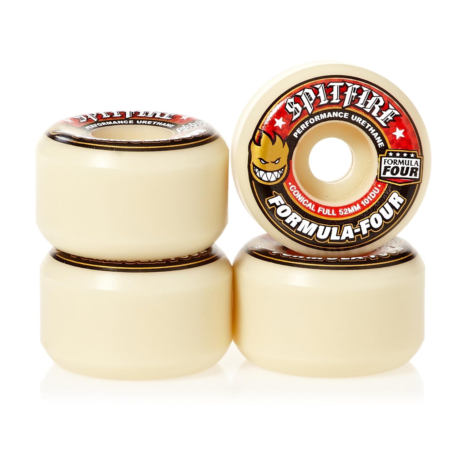 Spitfire Formula Four Wheels 101a Coniques 52 Mm – Lot De 4 Roues Skate Ultra Performantes