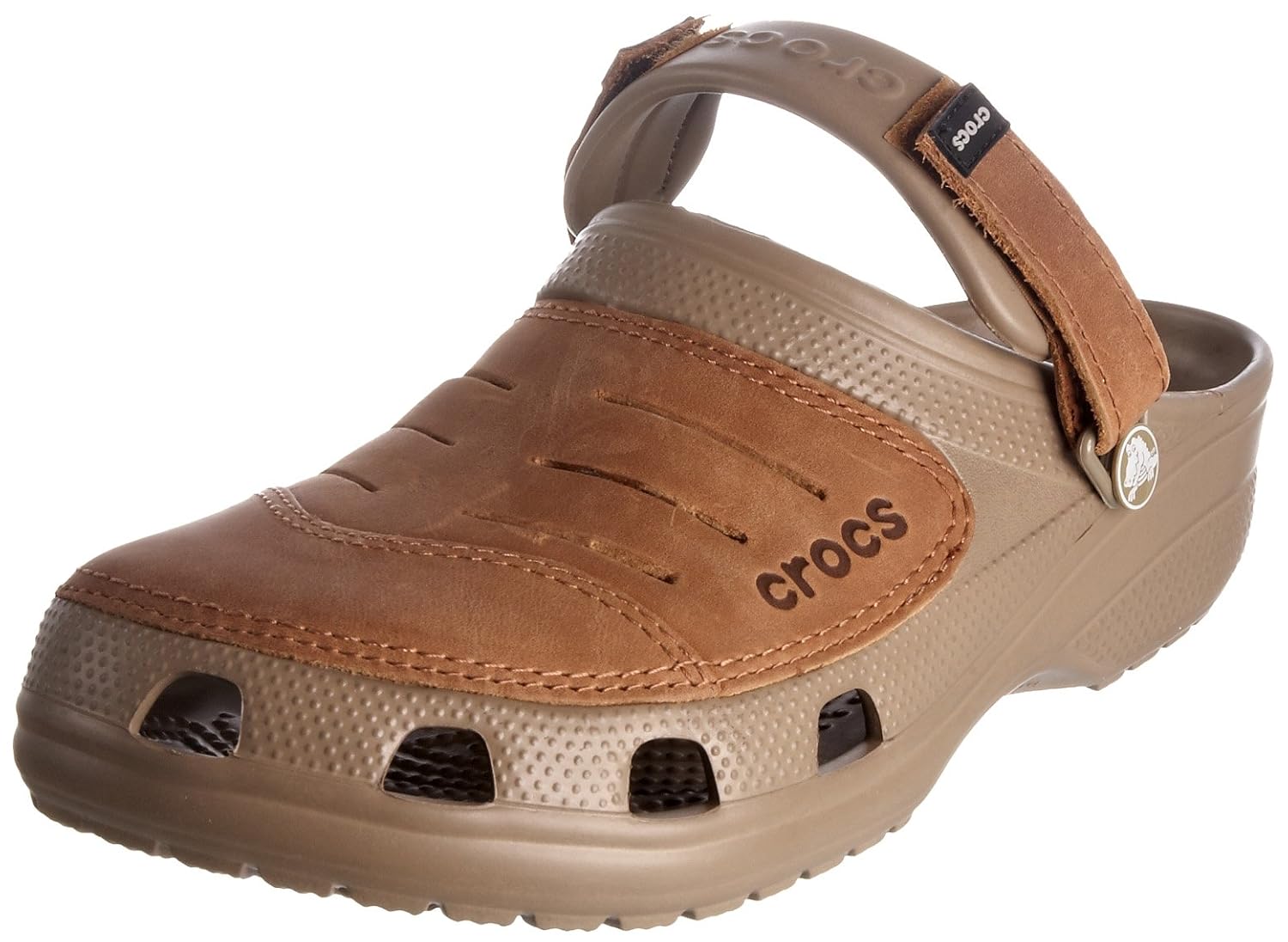 crocs with leather tops