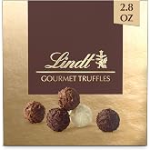 Lindt Gourmet Truffles Chocolate Candy Truffles Gift Box, Assorted Chocolate Truffles, 2.8 oz.