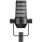 Saramonic SR-BV1 | Large Diaphragm Dynamic Broadcast and Podcast Microphone with XLR Output, Swing Mount and Foam Windscreen
