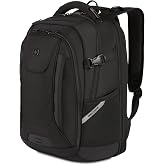 SwissGear Travel Tech Pro Laptop Backpack &ndash; Fits Laptops up to 16&rdquo; &ndash; ScanSmart TSA-Friendly Backpack with Multiple Organizer Pockets &ndash; Black
