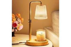 Candle Warmer Lamp with Timer Dimmer, Adjustable Height Flameless and Smokeless Safety Candle Lamp, Birthday Gifts for Women 