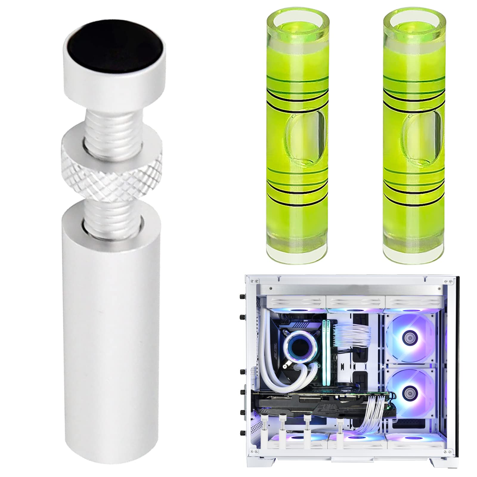 SZQIUNUBI Graphics Card Support Stand - GPU Brace - VGA Interface - PCIe - DDR6 - Office Use - 64mm x 64mm